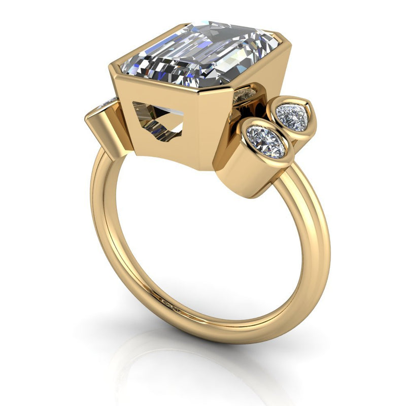 10kt yellow gold Engagement Ring Bel Viaggio Designs, LLC