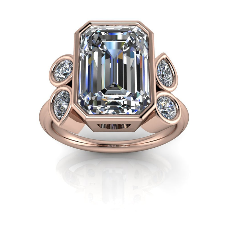 10kt rose gold Engagement Ring Bel Viaggio Designs, LLC