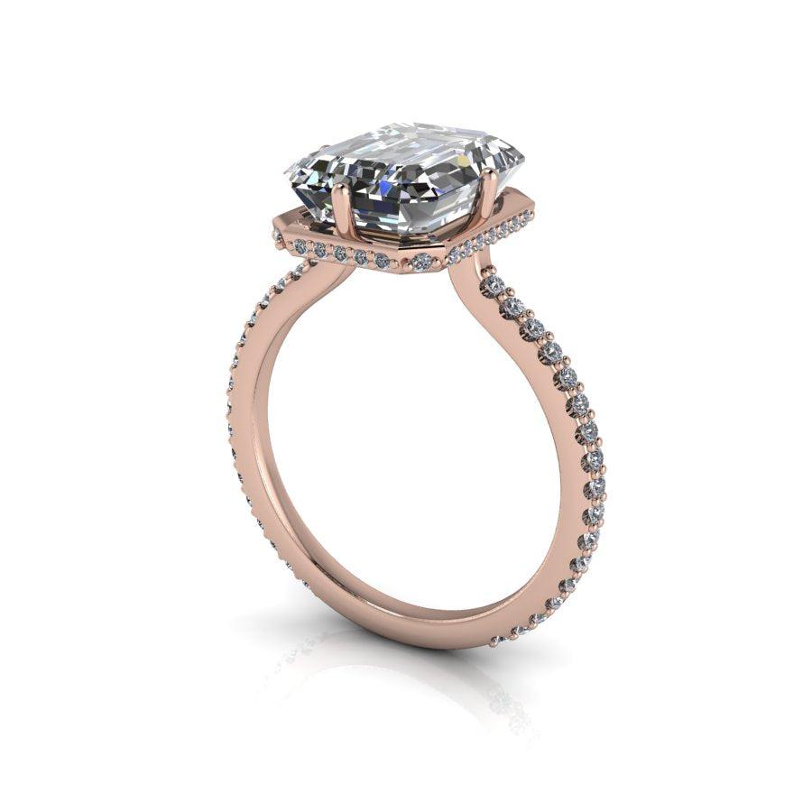 10kt rose gold Engagement Ring Bel Viaggio Designs, LLC