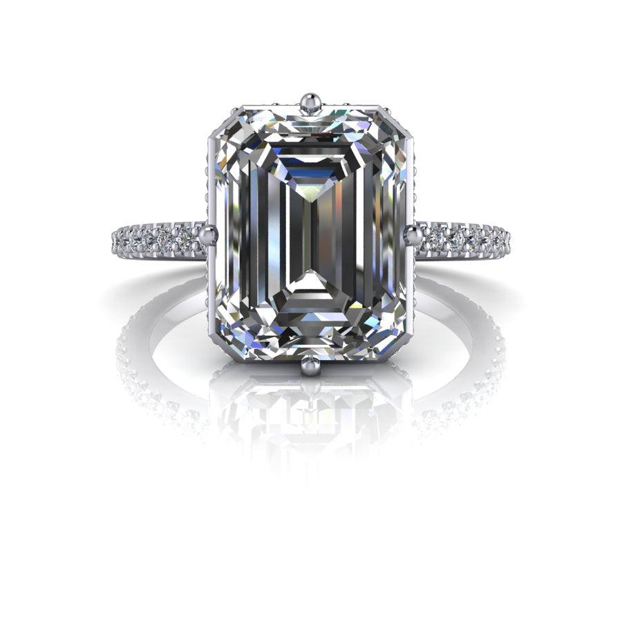 10kt white gold Engagement Ring Bel Viaggio Designs, LLC