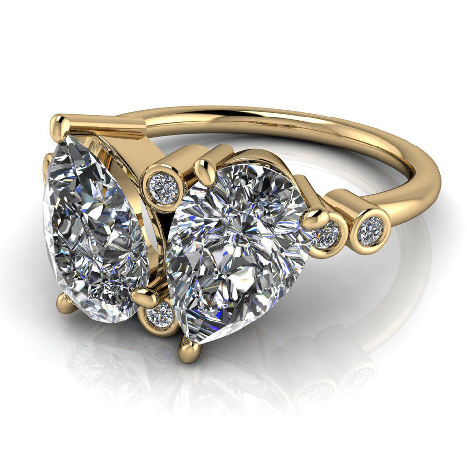 10kt yellow gold Engagement Ring Bel Viaggio Designs, LLC
