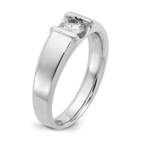 14kt White Gold Men's Wedding Bands Bel Viaggio Designs, LLC