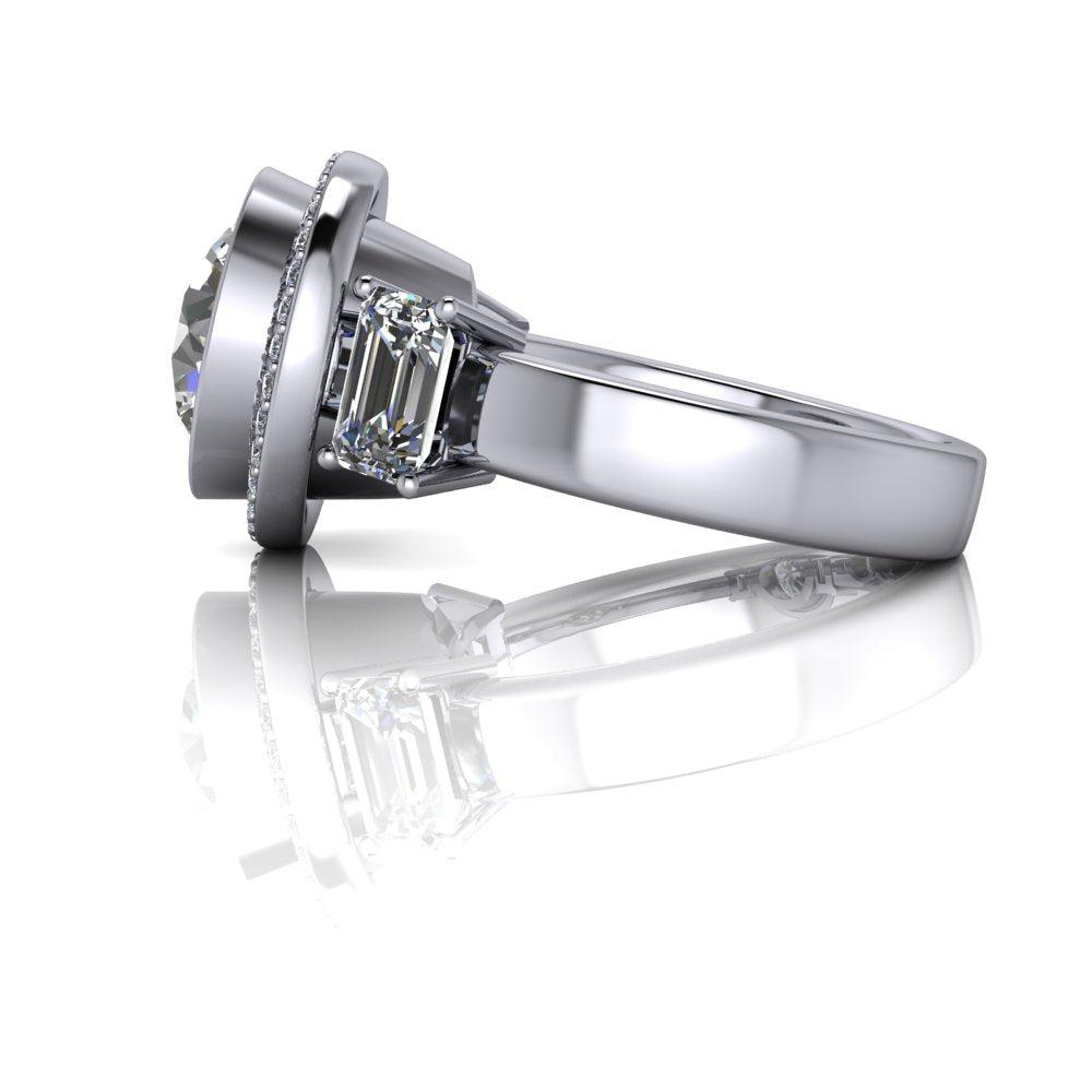 925 Silver Engagement Ring Bel Viaggio Designs, LLC