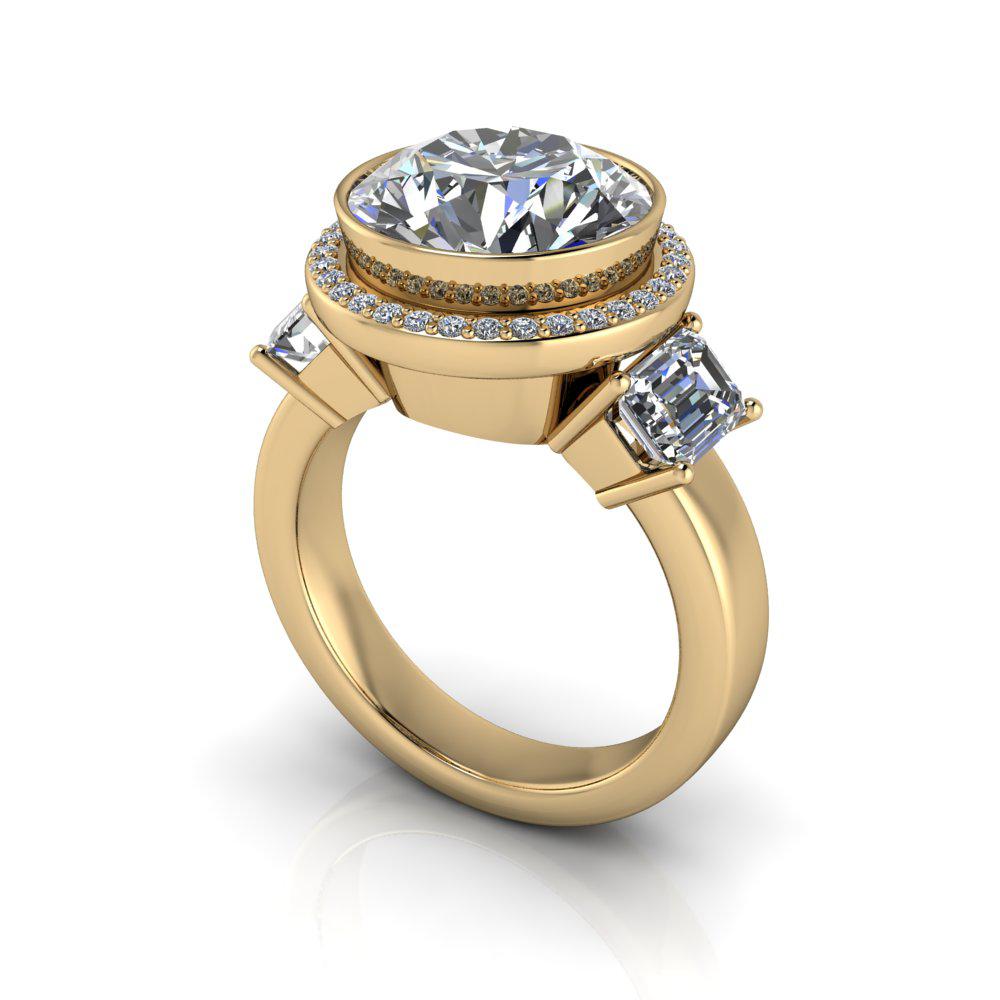 10kt yellow gold Engagement Ring Bel Viaggio Designs, LLC