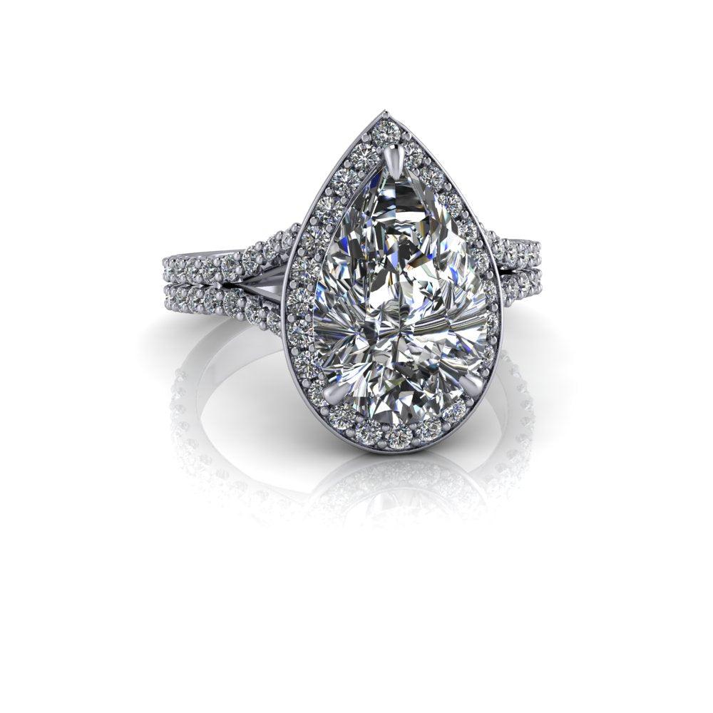 10kt white gold Engagement Ring Bel Viaggio Designs, LLC