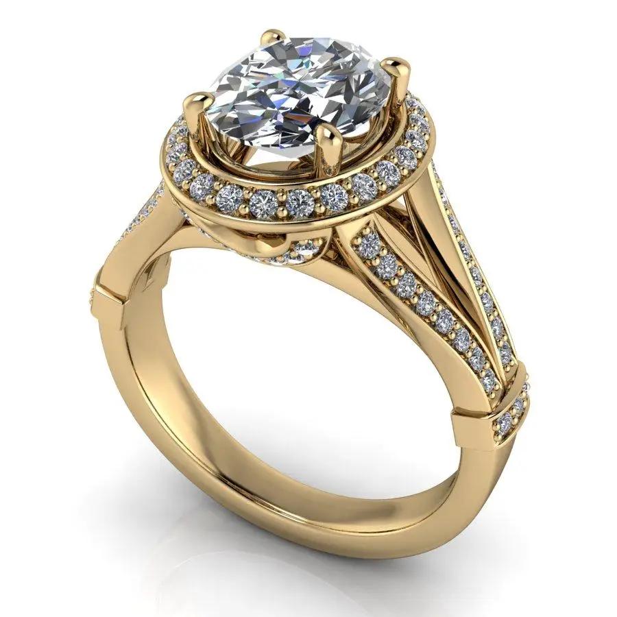 10kt yellow gold Engagement Ring Bel Viaggio Designs, LLC