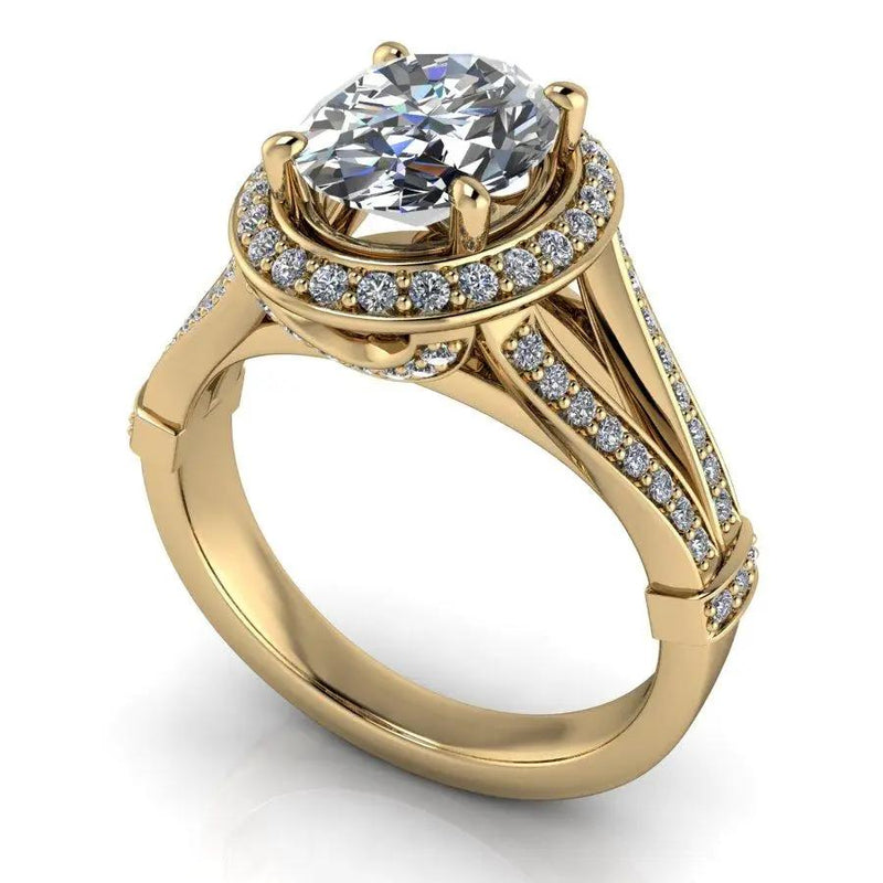 10kt yellow gold Engagement Ring Bel Viaggio Designs, LLC