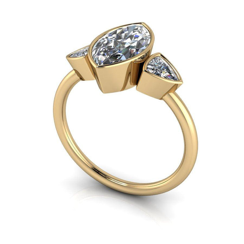 10kt yellow gold Engagement Ring Bel Viaggio Designs, LLC