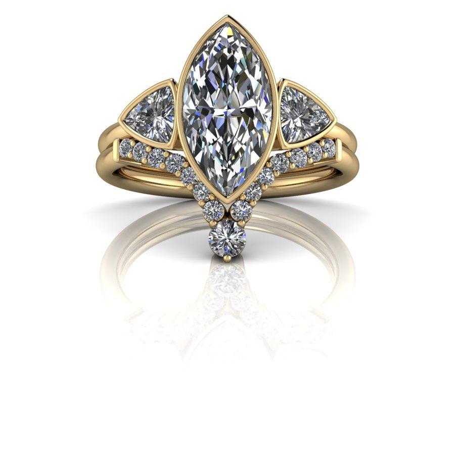 10kt yellow gold Engagement Ring Bel Viaggio Designs, LLC