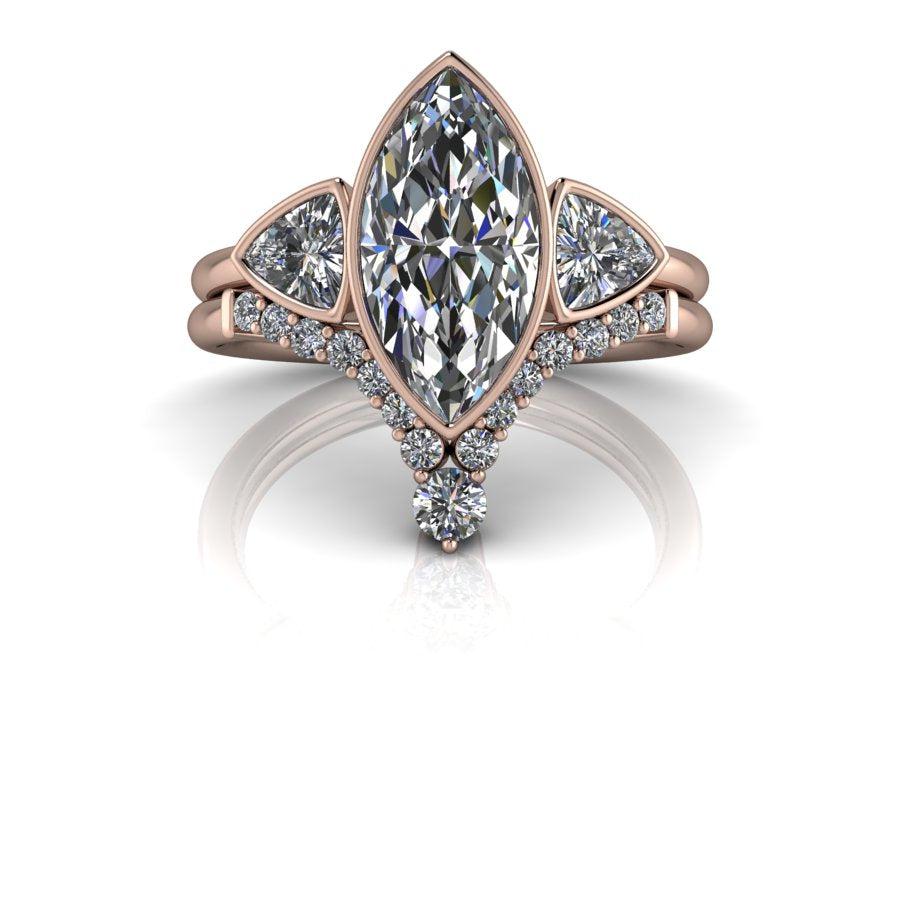 10kt rose gold Engagement Ring Bel Viaggio Designs, LLC