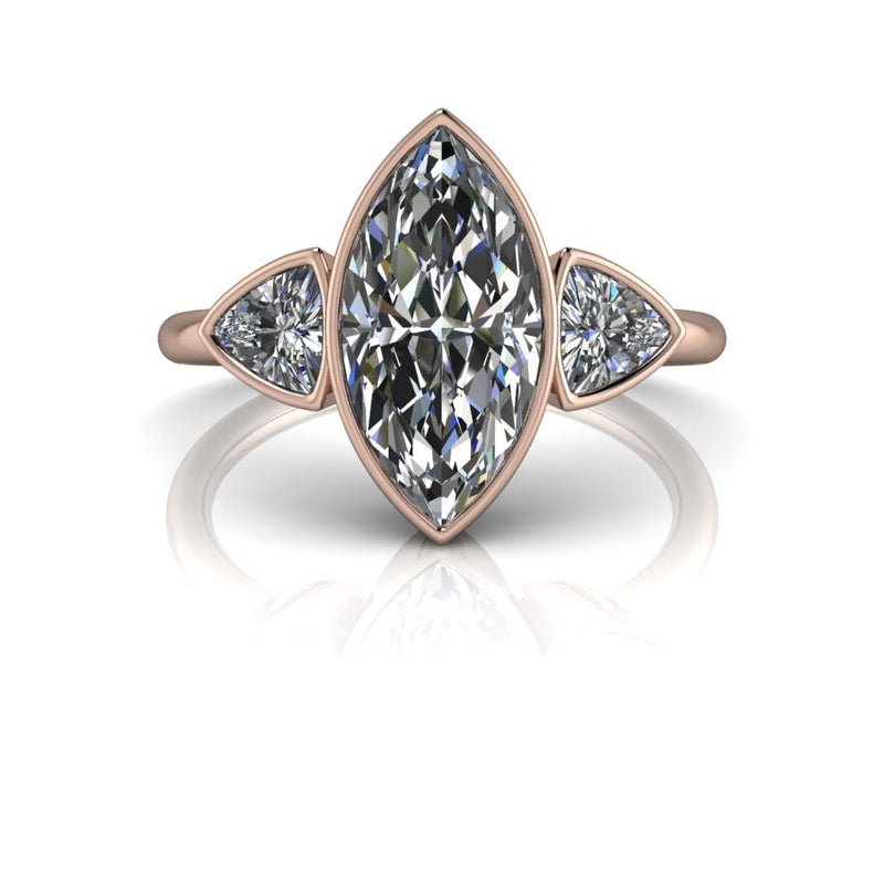 14kt rose gold Engagement Ring Bel Viaggio Designs, LLC