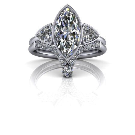 10kt white gold Engagement Ring Bel Viaggio Designs, LLC