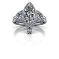 10kt white gold Engagement Ring Bel Viaggio Designs, LLC