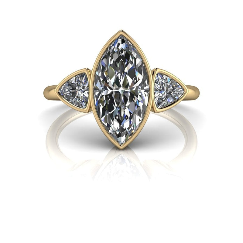 10kt yellow gold Engagement Ring Bel Viaggio Designs, LLC