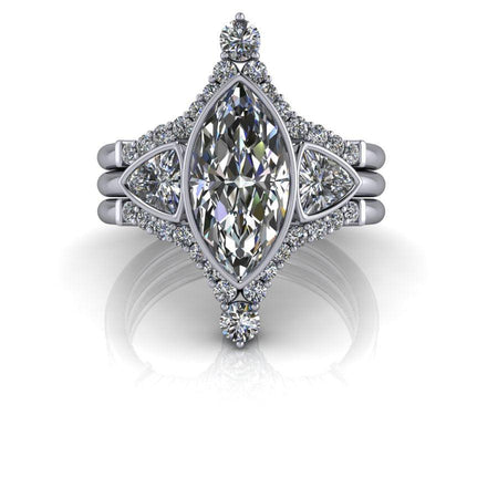 10kt white gold Engagement Ring Bel Viaggio Designs, LLC