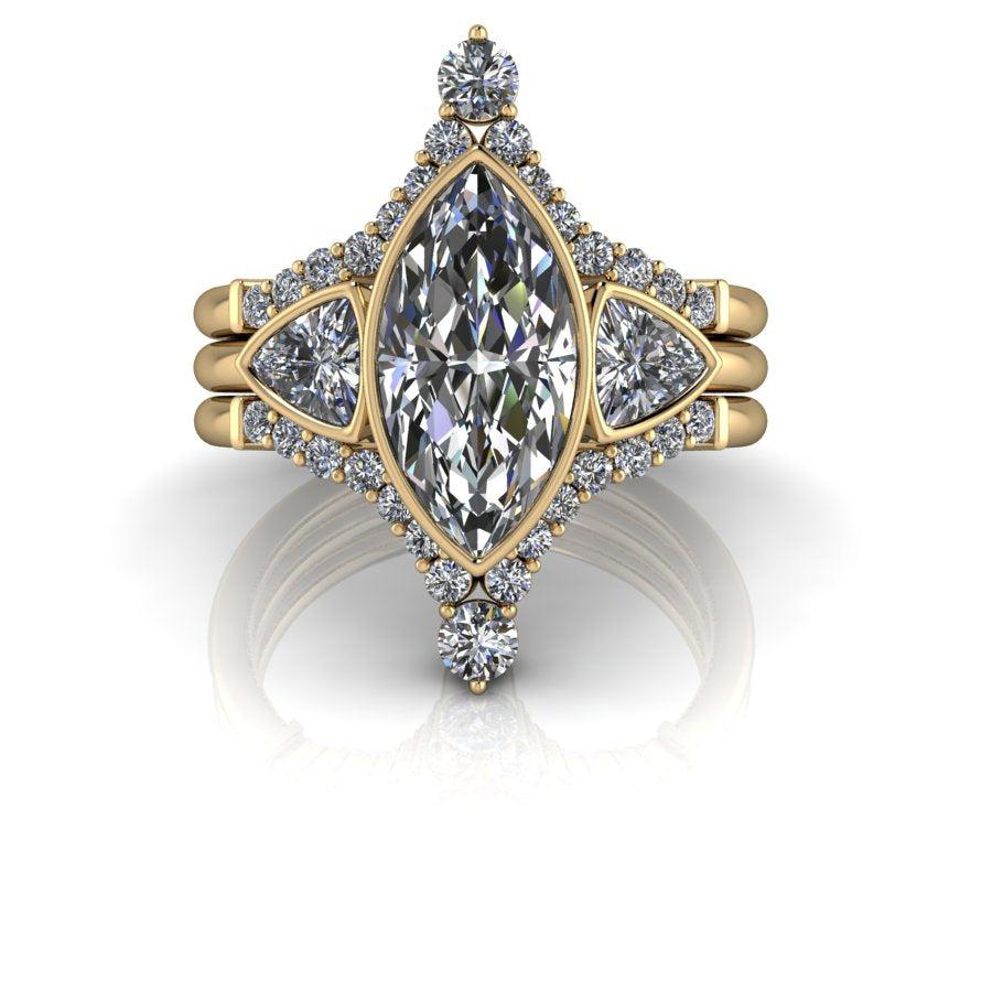 10kt yellow gold Engagement Ring Bel Viaggio Designs, LLC