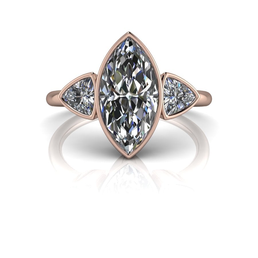 10kt rose gold Engagement Ring Bel Viaggio Designs, LLC