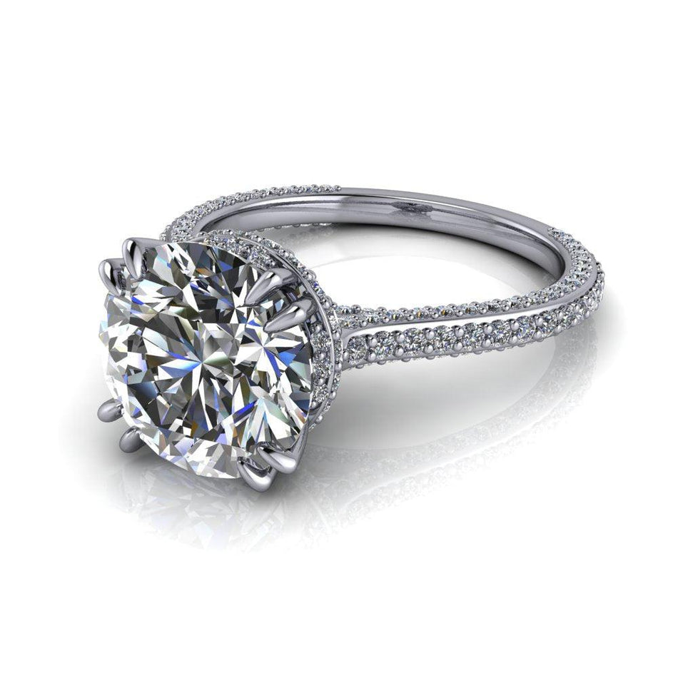 10kt white gold Engagement Ring Bel Viaggio Designs, LLC