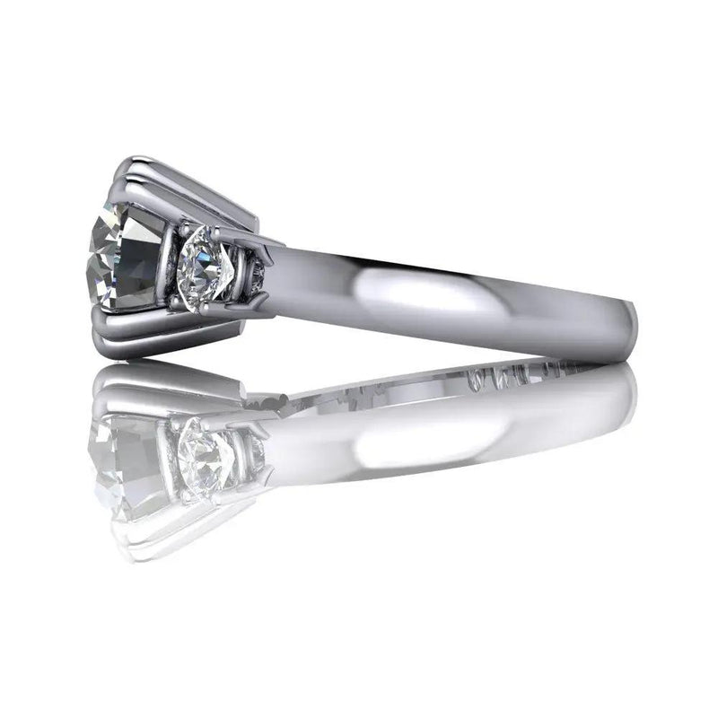 14kt white gold Engagement Ring Bel Viaggio Designs, LLC