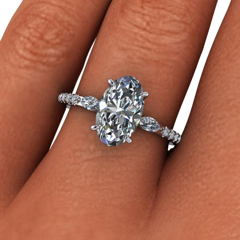 925 Silver Engagement Ring Bel Viaggio Designs, LLC