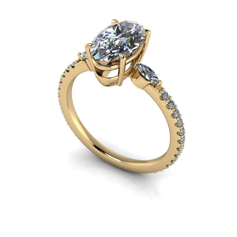 925 Silver Engagement Ring Bel Viaggio Designs, LLC