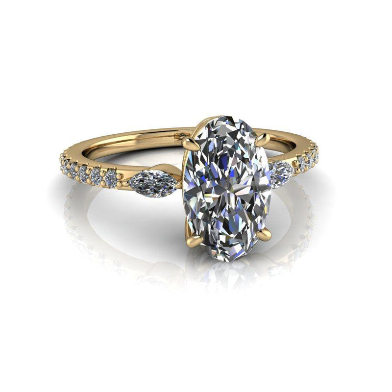 10kt yellow gold Engagement Ring Bel Viaggio Designs, LLC