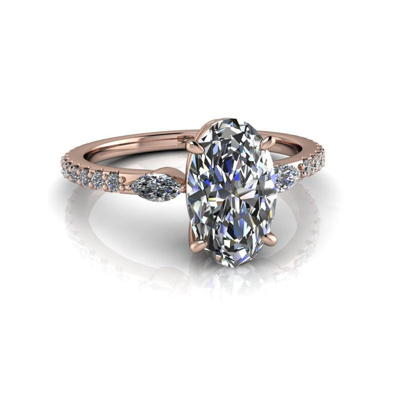 10kt rose gold Engagement Ring Bel Viaggio Designs, LLC