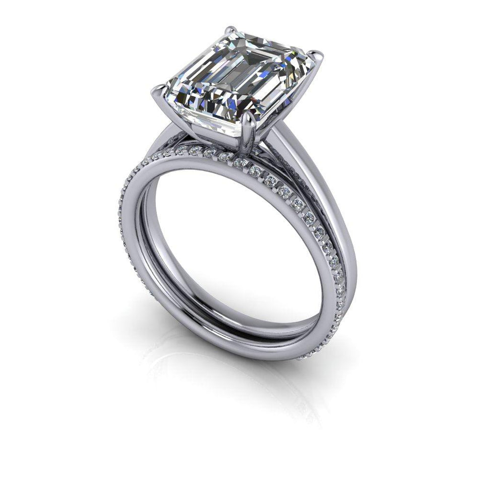 10kt white gold Engagement Ring Bel Viaggio Designs, LLC