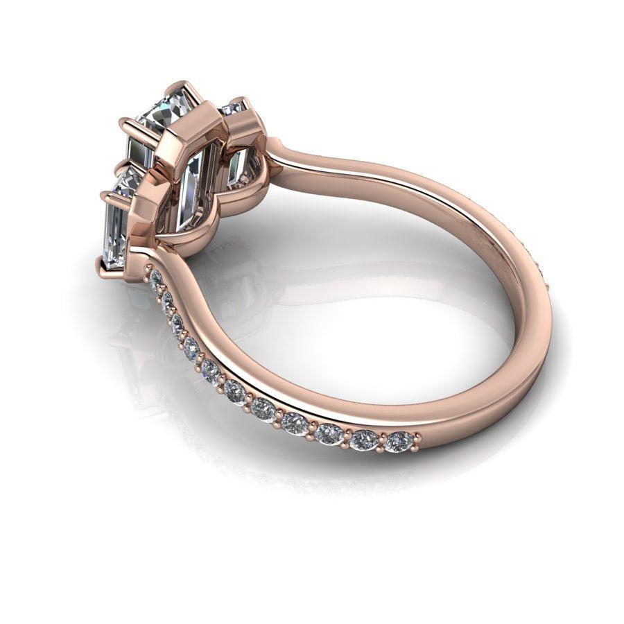 10kt white gold Engagement Ring Bel Viaggio Designs, LLC