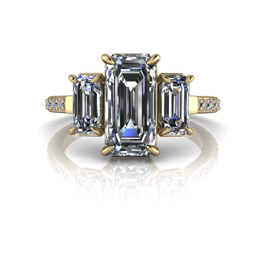 10kt white gold Engagement Ring Bel Viaggio Designs, LLC