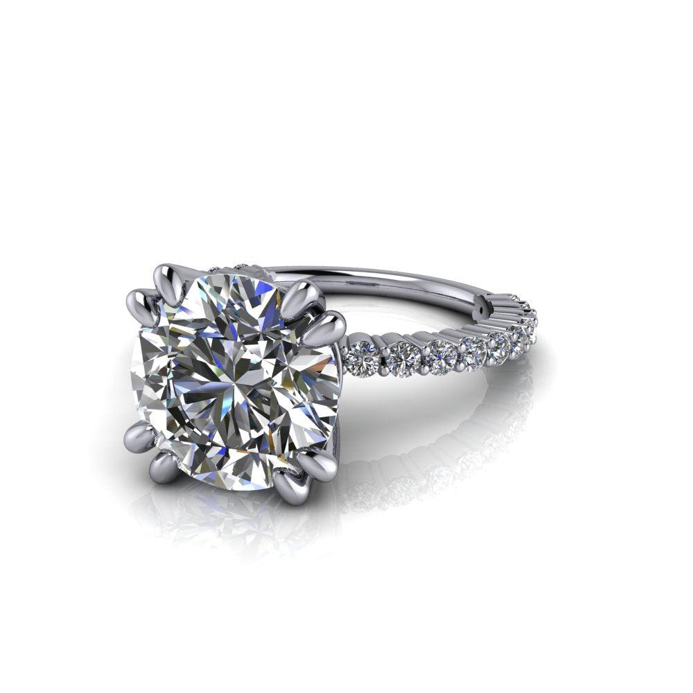 10kt white gold Engagement Ring Bel Viaggio Designs, LLC