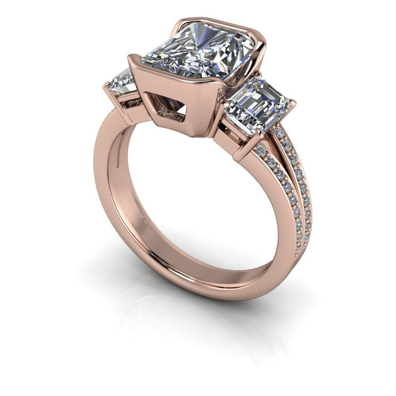 10kt rose gold Engagement Ring Bel Viaggio Designs, LLC