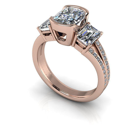 10kt rose gold Engagement Ring Bel Viaggio Designs, LLC