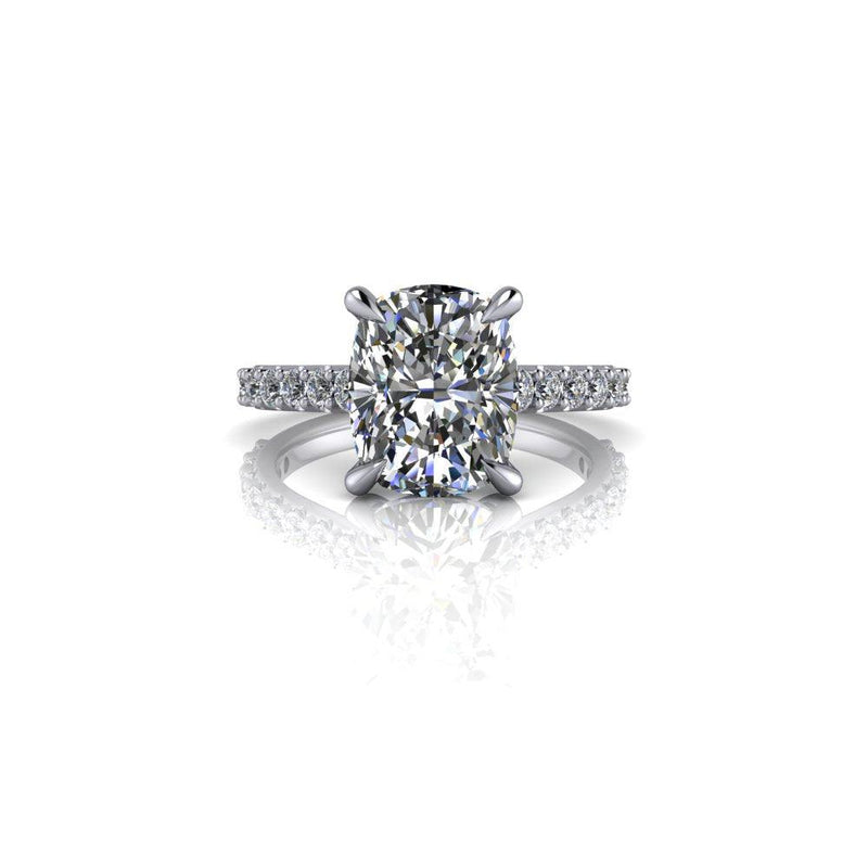 10kt white gold Engagement Ring Bel Viaggio Designs, LLC