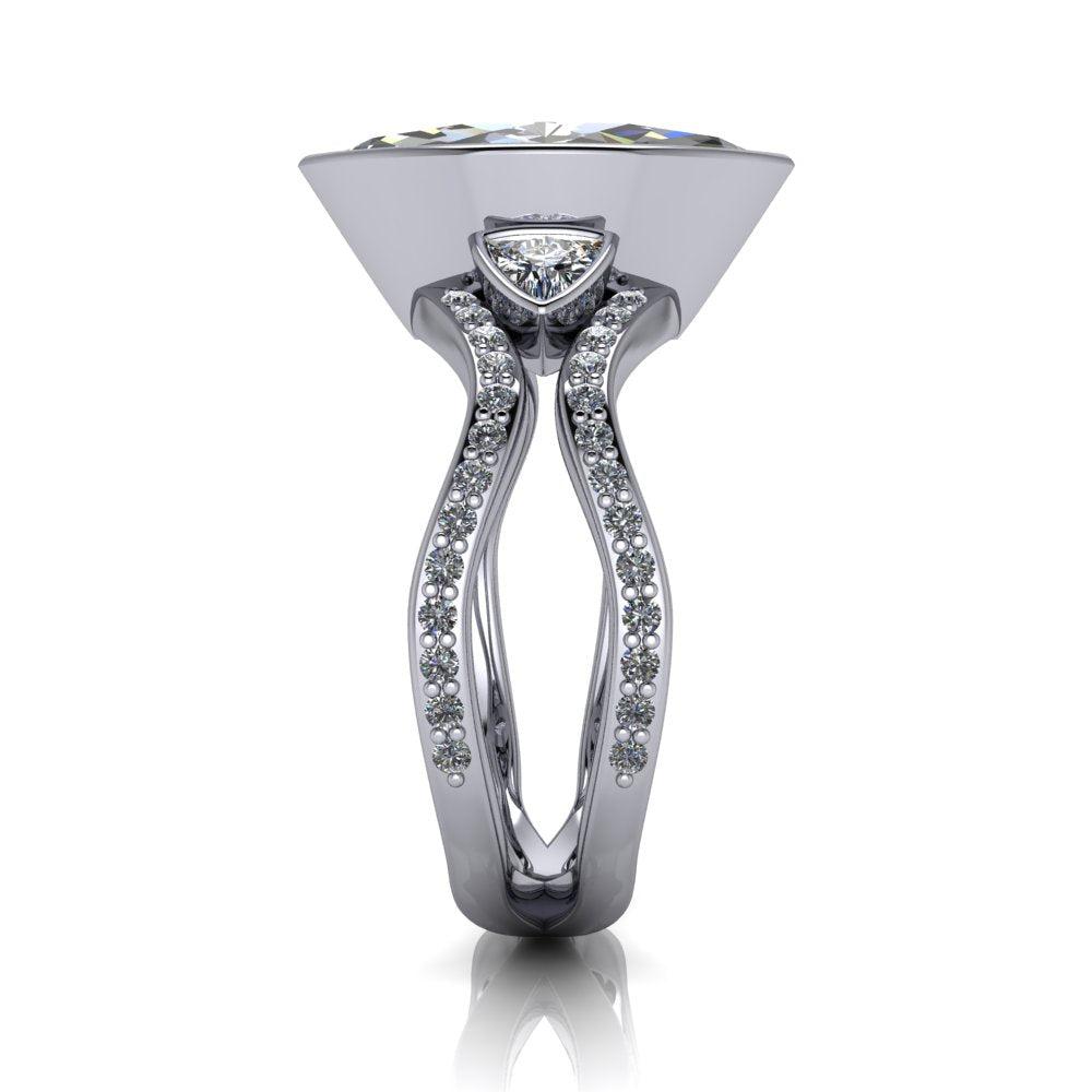 10kt white gold Engagement Ring Bel Viaggio Designs, LLC