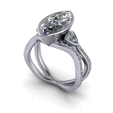 925 Silver Engagement Ring Bel Viaggio Designs, LLC