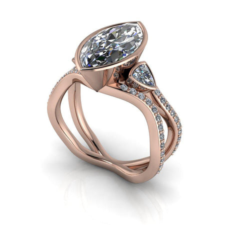 14 kt rose gold Engagement Ring Bel Viaggio Designs, LLC