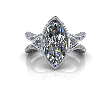 10kt white gold Engagement Ring Bel Viaggio Designs, LLC