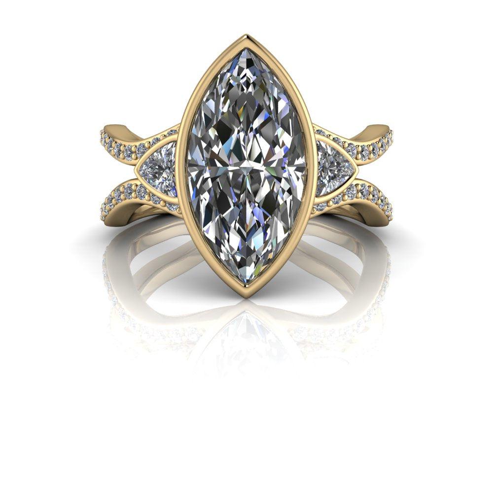 10kt yellow gold Engagement Ring Bel Viaggio Designs, LLC