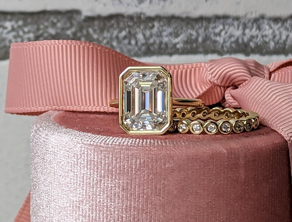 10kt yellow gold Engagement Ring Bel Viaggio Designs, LLC