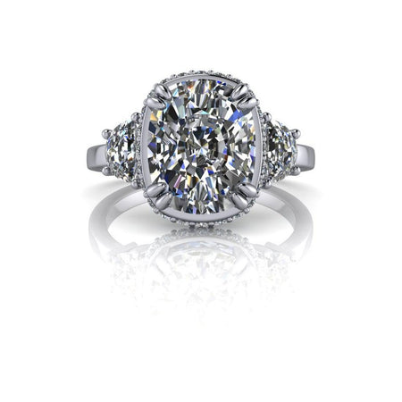 10kt white gold Engagement Ring Bel Viaggio Designs, LLC