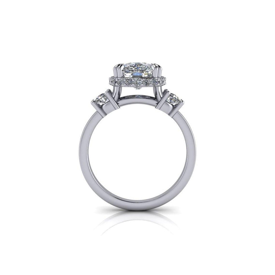 10kt white gold Engagement Ring Bel Viaggio Designs, LLC