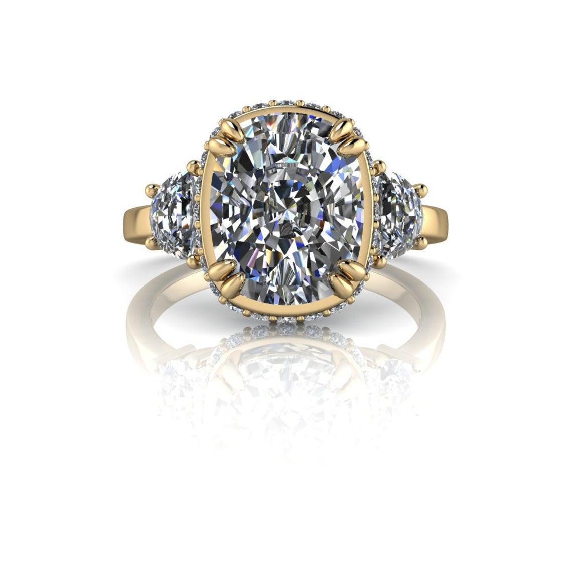 10kt yellow gold Engagement Ring Bel Viaggio Designs, LLC