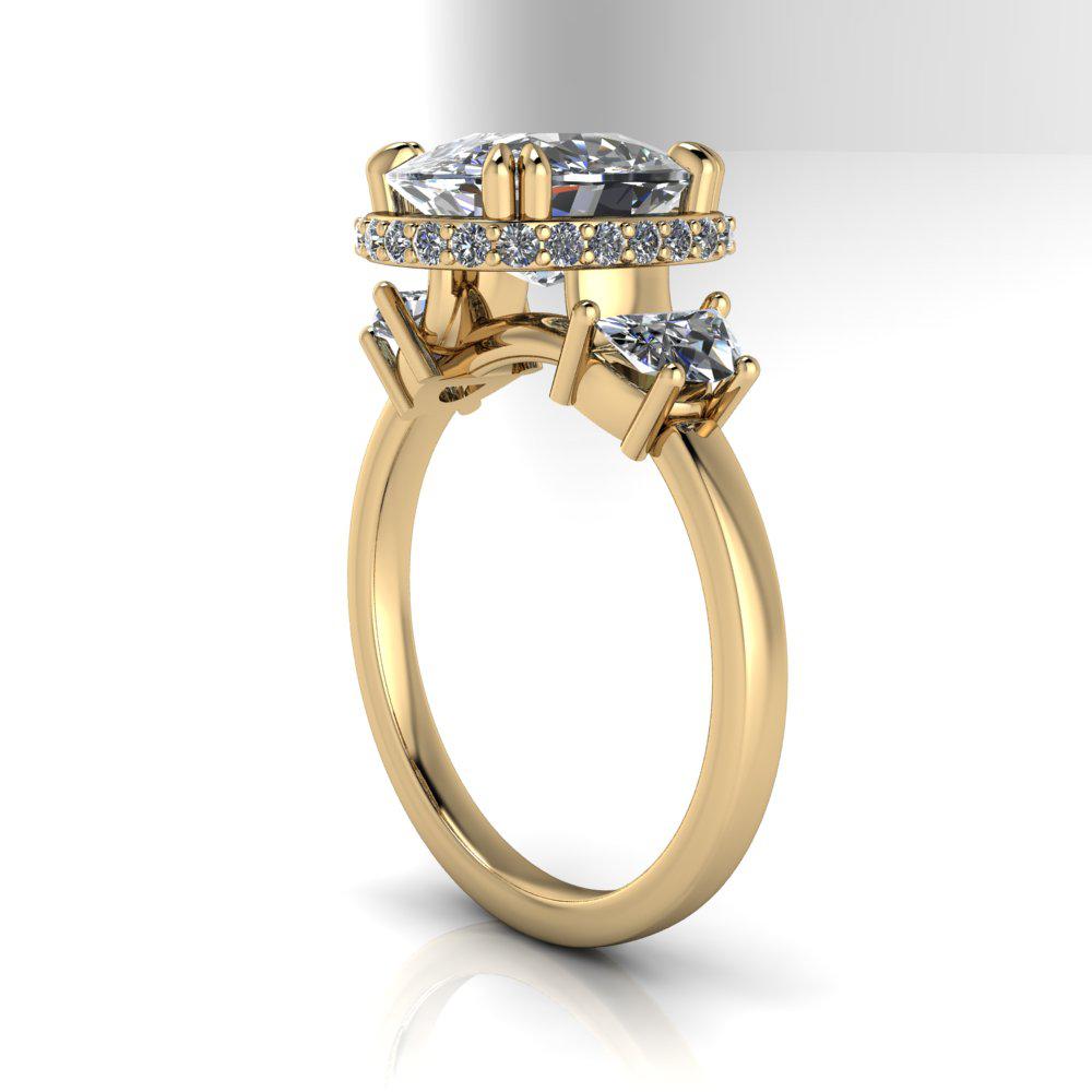 10kt yellow gold Engagement Ring Bel Viaggio Designs, LLC