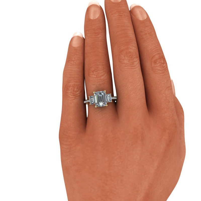 10kt white gold Engagement Ring Bel Viaggio Designs, LLC