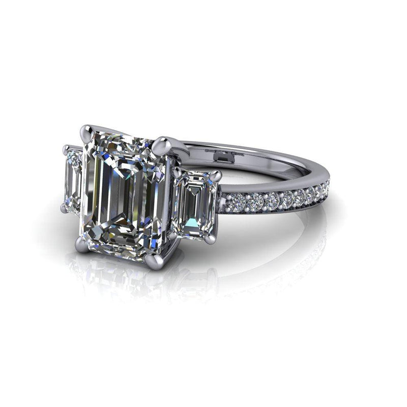 14kt white gold Engagement Ring Bel Viaggio Designs, LLC