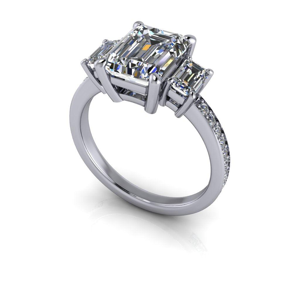 925 Silver Engagement Ring Bel Viaggio Designs, LLC