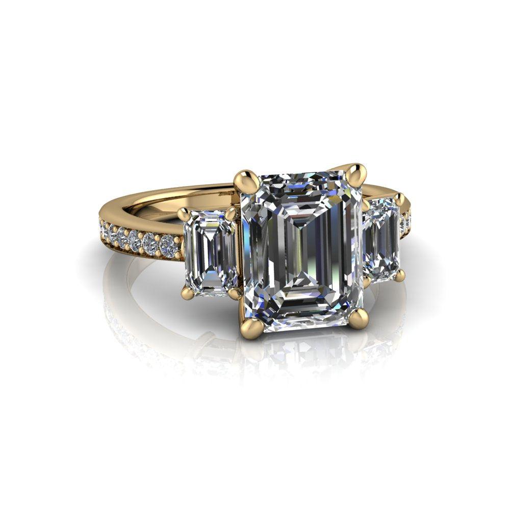 10kt yellow gold Engagement Ring Bel Viaggio Designs, LLC