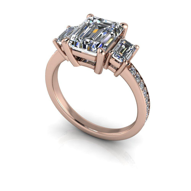 14kt rose gold Engagement Ring Bel Viaggio Designs, LLC