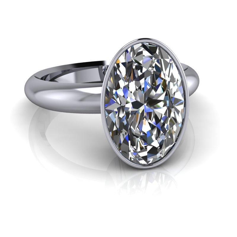 14 kt white gold Engagement Ring Bel Viaggio Designs, LLC